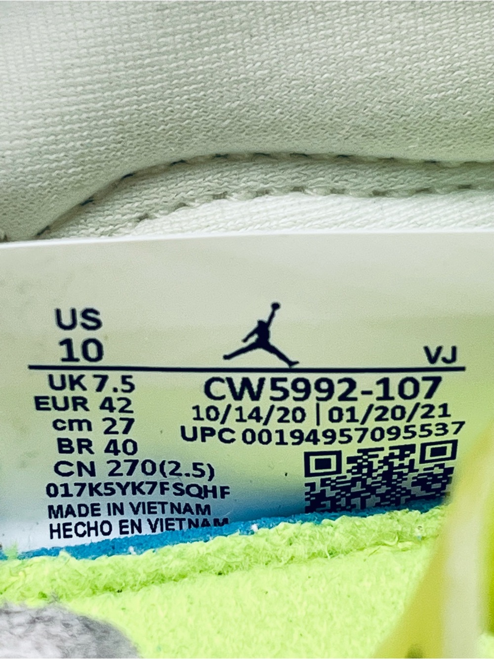 Nike Air Jordan 23 Jumpman MA 2 Pale Ivory Grey CW5992-107 Women’s :10 Sneakers - Picture 15 of 16